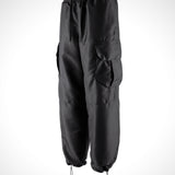 Asymmetric Semibaggy Gabardine Pants