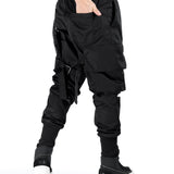Pantalon Asimetrico Semibaggy Gabardina