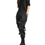 Pantalon Asimetrico Semibaggy Gabardina