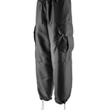 Asymmetric Semibaggy Gabardine Pants