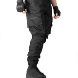 Asymmetric Semibaggy Gabardine Pants